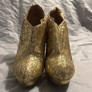 Gold Glitter Women's Shoes
